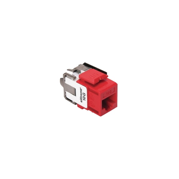 Leviton Extrm Cat 6A Quickport Rd, Connector, Channel-Rated, Ansi/Tia-568-C.2 6110G-RC6 - main